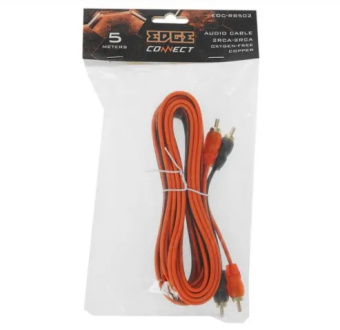 Кабель межблочный EDC-RB502 медный 2RCA-2RCA-5м EDGE