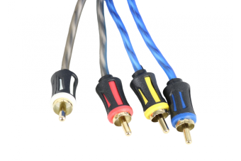 FCD audio SRCA 5.4 4-x канальный межблочный кабель 5м. гибкий силикон 