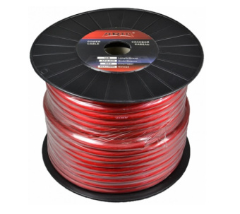 Кабель питания 4ga красный  ARIA (бухта 30м)