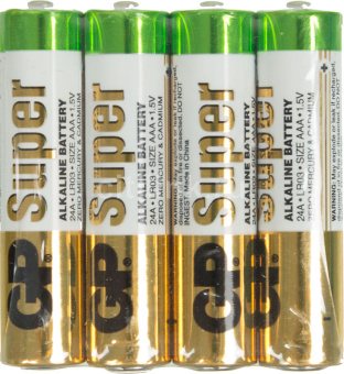 Батарейка GP LR03 (AAA)  SR4 (24ARS) (96/192/384)